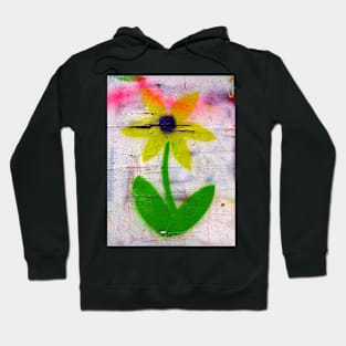 brick lane graffiti orange flower Hoodie